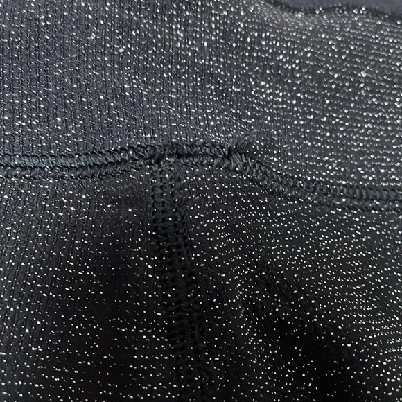 Aerie Chill. Play. Move. Black Glitter Leggings/Tights - Picture 7 of 8